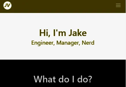 My website after inverting the colors and a 180-degree hue rotation